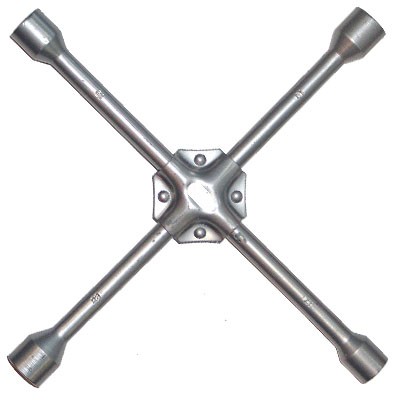 Ключ балонный 17x19х21x23 крестовой "ЕРМАК"