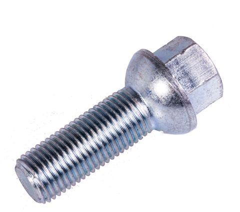 Болт М12x1,5x28, сфера, ключ 17, хром