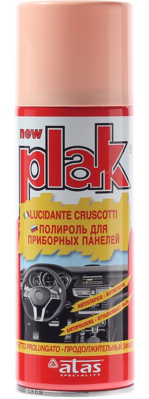 Полироль пласт "PLAK" (Италия) в ассортименте (200 мл)