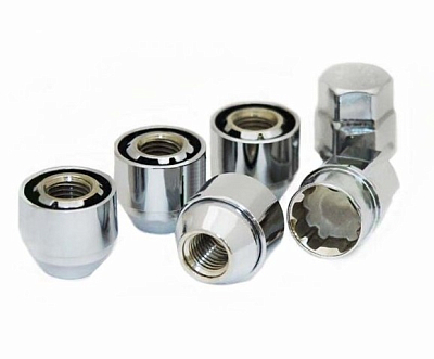 Секретные болты M14x1,5x28,сфера, вращ. кольцо,2кл. цинк