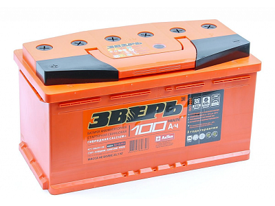 АКБ 6СТ-100.0 Зверь 850A (352х175х190) о.п.
